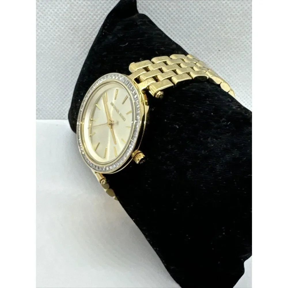 Michael Kors Mini Darci MK3365 Women Gold Analog Dial Quartz Wrist Watch JNA281